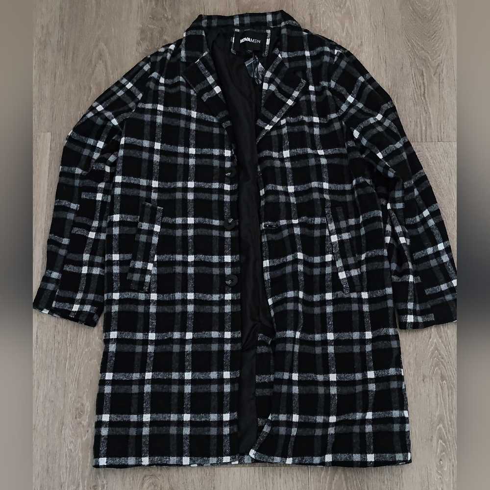 Fashion Nova Smart Guy Overcoat